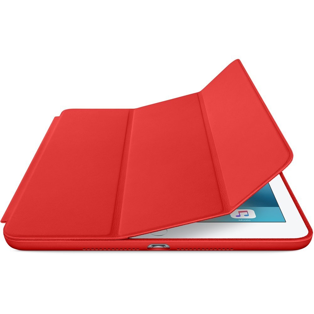 Bekijk afbeelding 1 van PU Leather Smart Case + Stand voor iPad 2017/2018, rood